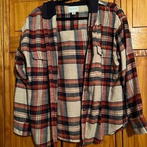 Sweatshirt flannel top